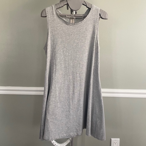 Simple Gray T-Shirt Dress - Picture 1 of 6